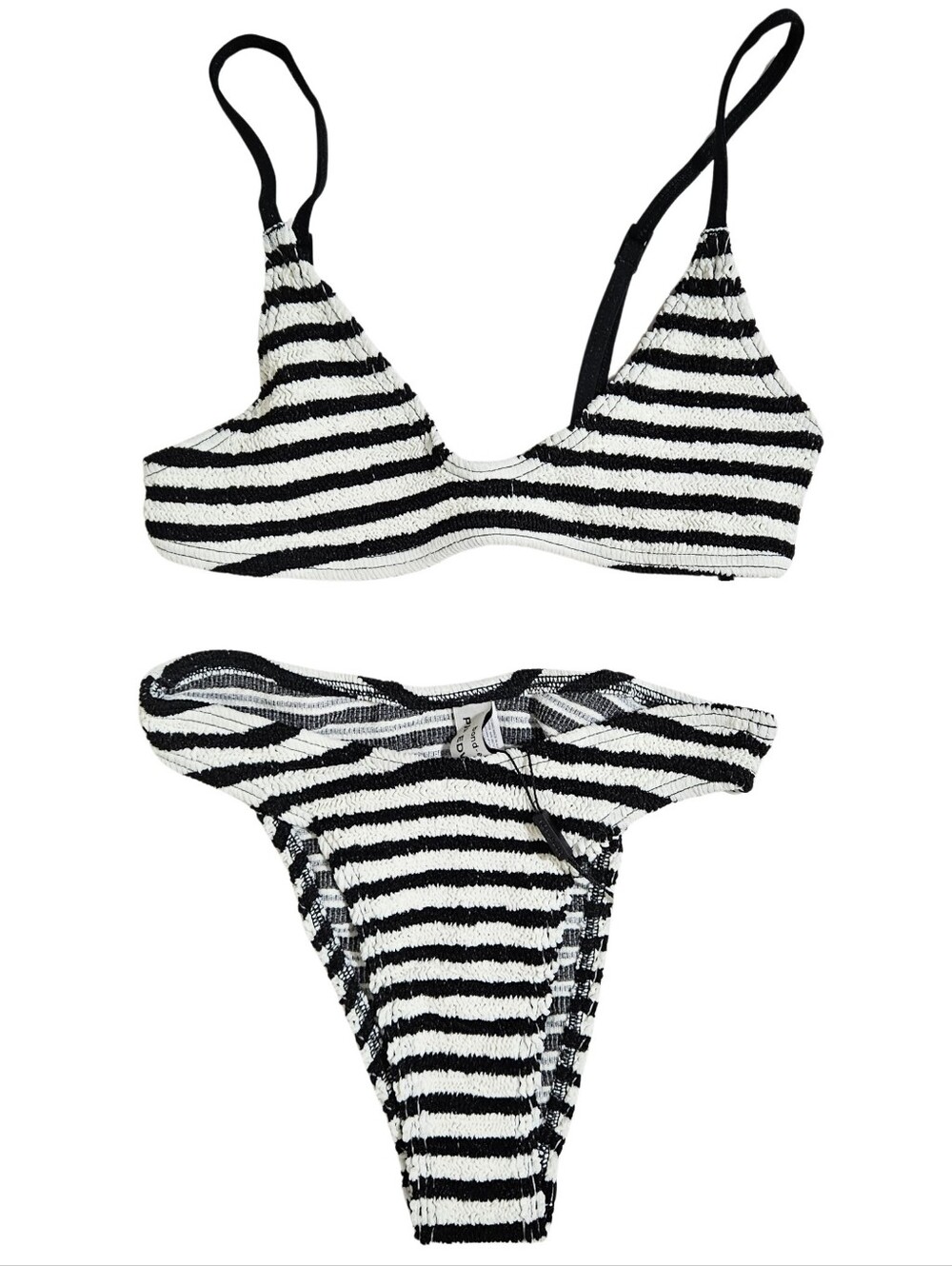 BOND-EYE Bikini Set Dot Stripe Edwards Crop/Christy Brief Pip Edwards One Size